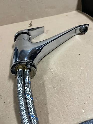 Slavine: Jednoručna kuhinjska slavina – hrom - Materijal: mesing sa hromiranom — 3