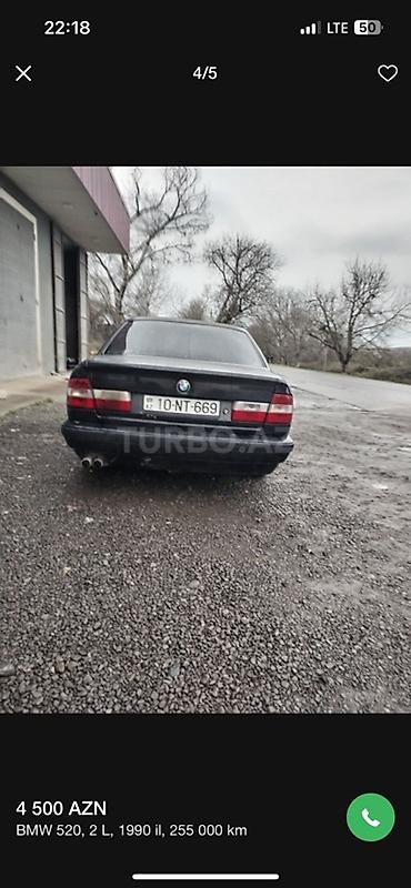 r16 bmw: BMW 520: 2 l | 1990 il Sedan — 3