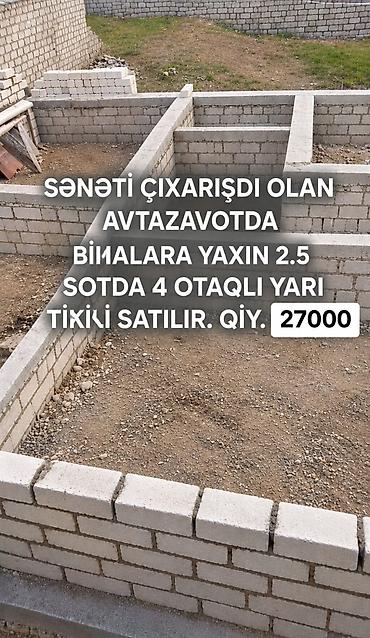 Avtazavod ərazisində, bimaya yaxın yerdə 2.5 sot torpaq sahəsində