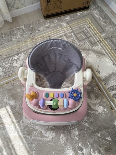 башенный кран на пульте управления: Детские ходунки-трансформер Babywalker розового цвета с интерактивной