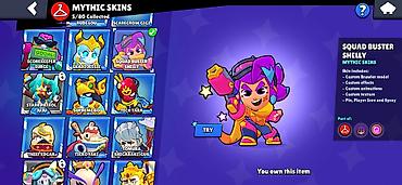 max kinder: Brawl Stars hesabı – geniş skin kataloqu - Nadir: 69/104 toplanıb — 7