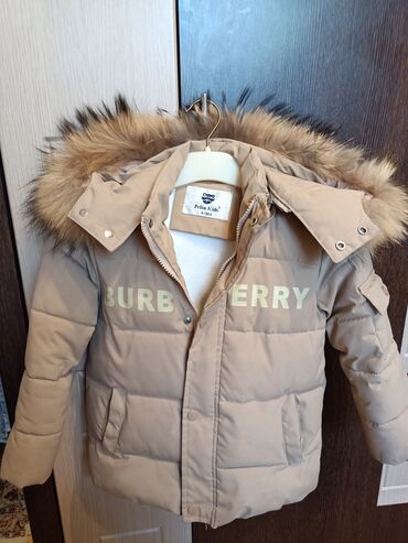 Cinslər və şalvarlar: Uşaq qış gödəkcəsi – Pelin Kids, ölçü 4/104 - Rəng: bej - Ön hissədə