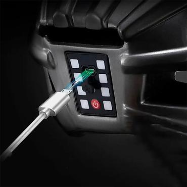 Шлемы: Велошлем ROCKBROS с задней LED‑подсветкой и USB‑зарядкой - Встроенная — 3