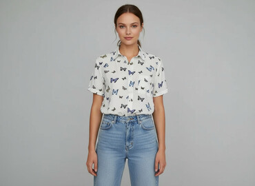 t shirty hugo boss: Cropp, Koszula damska, rozmiar S