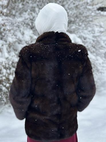 бу норка: Шуба, Норка, По колено, M — 2