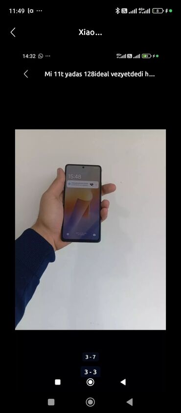 Xiaomi: Xiaomi 11T, 128 GB, rəng - Boz, 
 Düyməli, Barmaq izi, İki sim kartlı