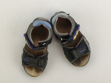 czarne wiązane sandały na koturnie: Sandałki 30, Używany