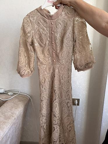 mini etek: Məhsul: Zərif krujeva don - Rəng: Şampan/bej tonlarında - Material — 1
