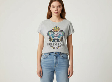 color t shirty: T-shirt damski, rozmiar S