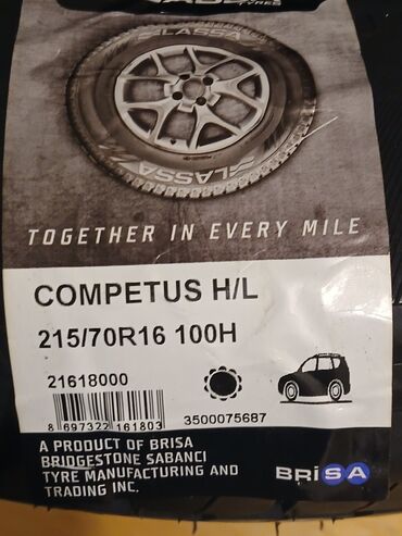Təkərlər: Yeni Şin Lassa 215 / 70 / R 16