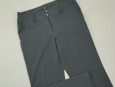 spodnie materiałowe czarne damskie: Material trousers, F&F, XL (EU 42), condition - Very good