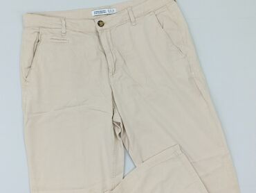 Zara, Material trousers for women, size L (EU 40)