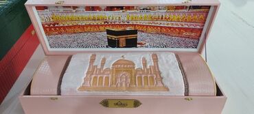 Жайнамазы: Жайнамаз, Новый, Подарочный, цвет - Бежевый, Голубой, Зеленый — 11