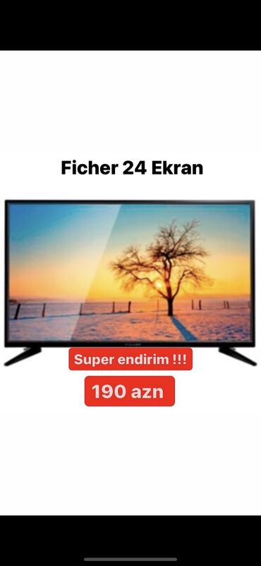 Televizorlar: Ficher Tv 24 ekran
Super endirim