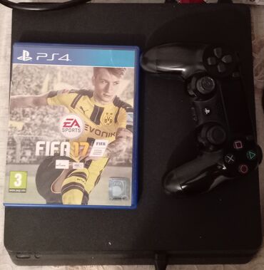 плейстейшн 4 купить: Playstation 4 slim 500gb az istifadə olunub ustada olmuyub real