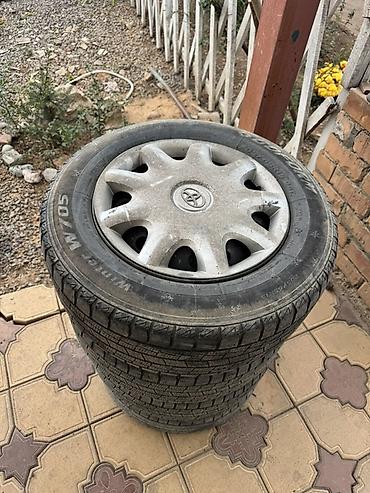 Унаа: Дөңгөлөктөр монтажда 205 / 65 / R 15, Кыш, Колдонулган, Комплект, Жеңил унаалар, Темир, тешиктери - 4 — 1