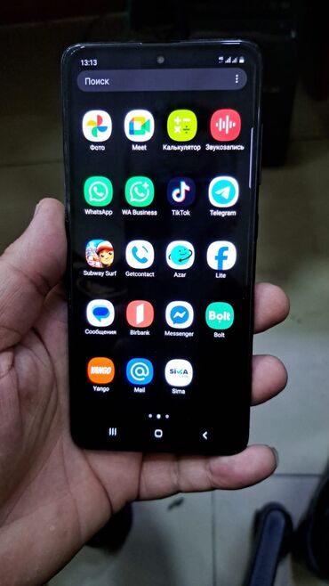 samsun a70: Samsung Galaxy A51, 128 GB, rəng - Qara, Barmaq izi, İki sim kartlı, Face ID