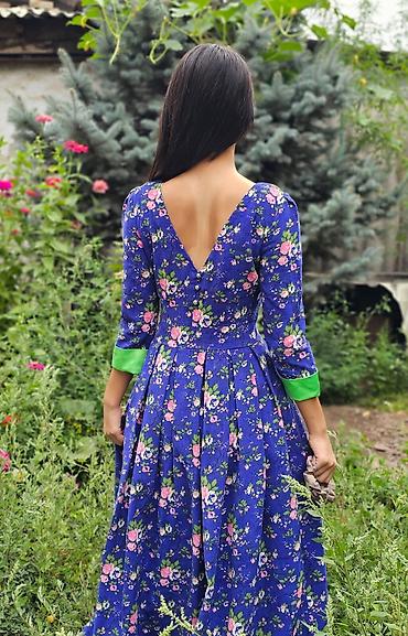 Вечерние платья: Вечернее платье, Пышное, Длинная модель, Велюр, С рукавами, S — 4