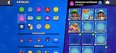 ikona: Brawl Stars hesabı – zəngin kosmetika və kolleksiya Xüsusiyyətlər: - — 9