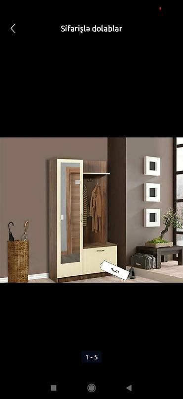 yığma divan: Düz dolab, Dəhliz üçün, Paltar üçün, Açılan, Korpuslu, 1 qapı — 5