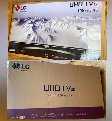 Televizorlar: LG 108 ekran smart TV 800 Azn. YENIDIR‼️Upakovkadan achilmayib