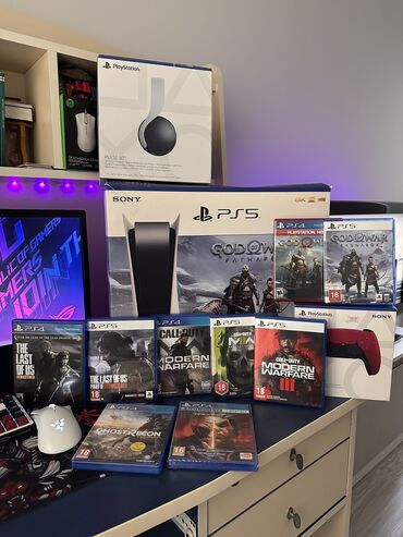 Digər oyun və konsollar: Playstation 5 full set 2 pultla verilir. Əlavə olaraq Playstation