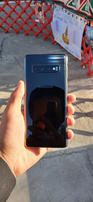 леново телефон: Samsung Galaxy S10, Колдонулган, 128 ГБ, түсү - Кара, 2 SIM