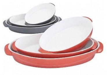 maxi staklene case: Set keramičkih tepsija Konig RH1 NOVO. TEPSIJE SET RH 1 — 1