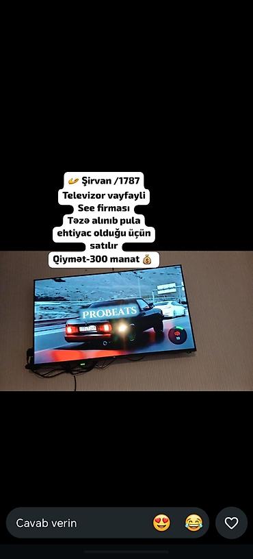 baku electronics sok ceken: SEE firmasının “vayfaylı” televizoru. - Smart funksiyalar: Wi‑Fi — 1