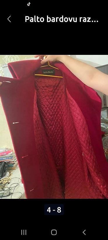 Paltolar: Palto, 5XL, rəng - Qırmızı — 8