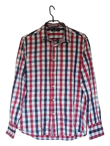 pull: Muška košulja Koton Men, dugi rukav, klasičan kroj. Karirani dezen u — 1