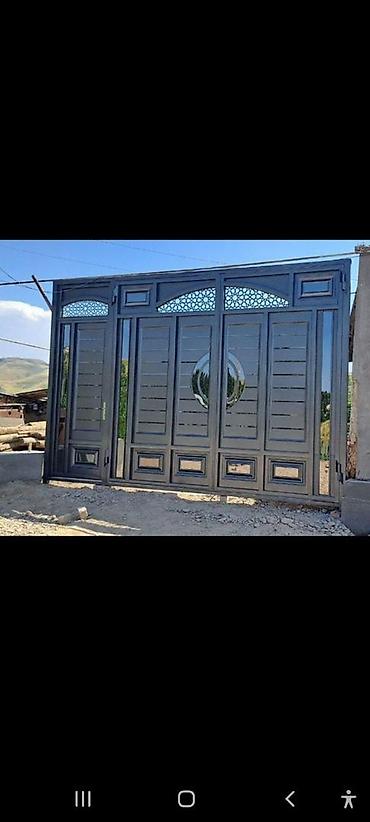 Металлические двери на заказ: Металлическая дверь на заказ, Для частного дома, Двухстворчатая, Железная, Кыргызстан, Бесплатный замер — 10