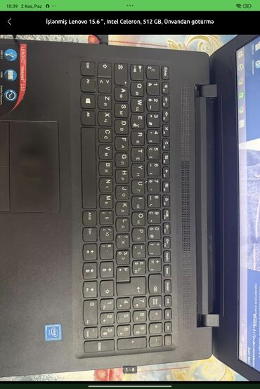 Lenovo: Lenovo IdeaPad 110 noutbuku - 15.6" geniş ekran, üst paneldə — 9