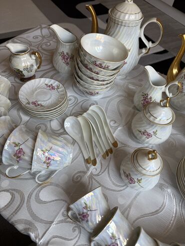 Nahar dəstləri və servizlər: Nahar dəsti, rəng - Ağ, Keramika, 6 nəfərlik, Rusiya — 9