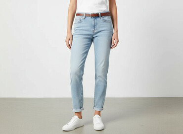 jeansy biodrowki: Jeansy damskie, rozmiar S
