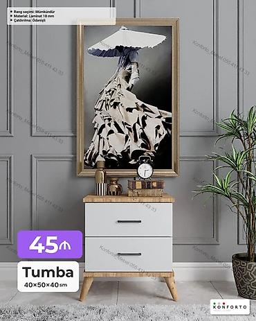 Tumba – 40×50×40 sm - Material: 18 mm laminat - Rəng seçimi lalafo.az -da Tumba – 40×50×40 sm - Material: 18 mm laminat - Rəng seçimi