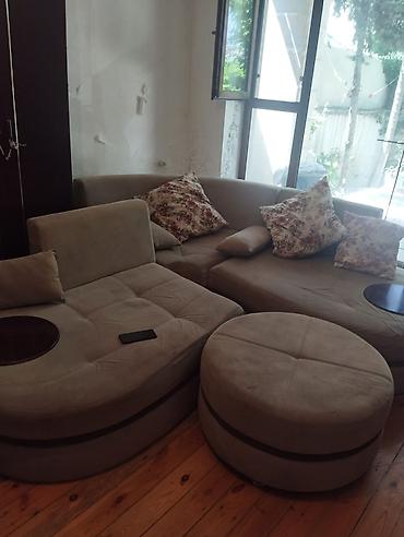 puff kreslo: Modul künc divan dəsti - Dəst: 3 modul yumru-kəsimli künc divan + iri — 1
