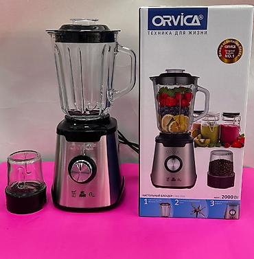 ORVICA masaüstü blender seti - Güclü mühərrik: maksimum 2000 W - Şüşə