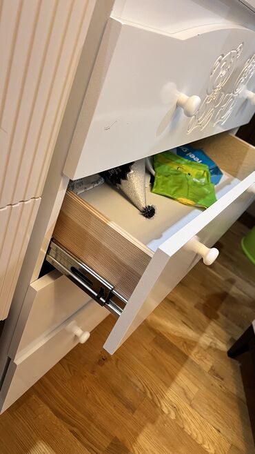 Uşaq dolabları: Oğlan və qız üçün, İşlənmiş, 3 qapılı, Açılan, Düz dolab — 8