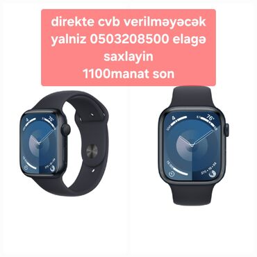 apple watch 8 45: Yeni, Smart saat, Apple, Аnti-lost, rəng - Göy