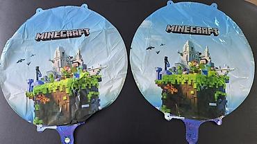 персонаж: Набор воздушных шаров и фольгированных фигур Minecraft. Общее — 5