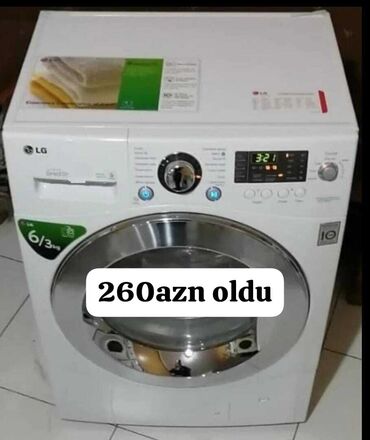 maşın üçün ustellər: Paltaryuyan maşın LG, 6 kq, İşlənmiş, Avtomat, Qurutmasız, Kredit yoxdur