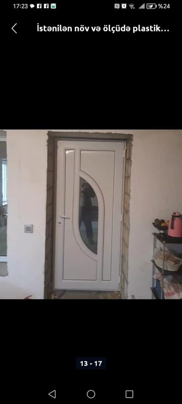 Otaq qapıları: Yeni Otaq qapısı 90x205 sm Zamok və çərçivə ilə, Pulsuz quraşdırma, Pulsuz çatdırılma — 17