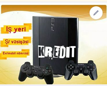 PS3 (Sony PlayStation 3): Playstation 3 ve 4 aparatlarina 3/6/12 ayliq kreditle sahib olmaq