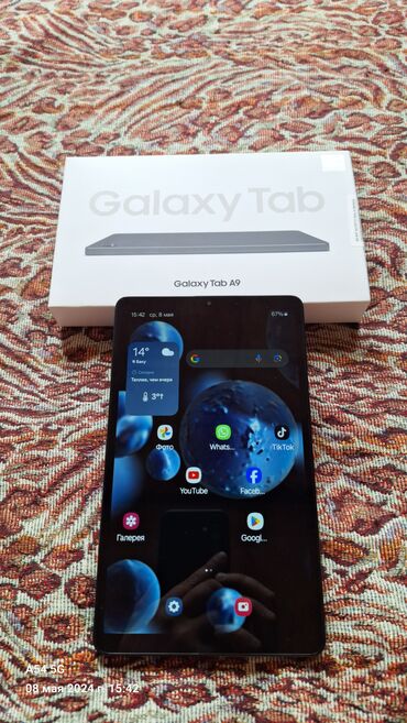 tablet qələmi: Samsung Tab A 9 4/64 Wi-Fiкомпактный 8.7 дюйма. Как новый,6 мес.В