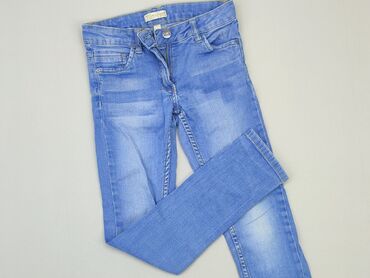 czarne jeansy z dziurami bershka: Jeans, Pocopiano, 10 years, 134/140, condition - Very good