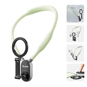 akvarium şkaf: TELESIN telefon Magnetic Neck Holder – 2‑in‑1 maqnitli boyun asqısı — 3