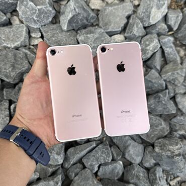чехол на айфон 7: IPhone 7, Колдонулган, 32 ГБ, Күлгүн, 82 %