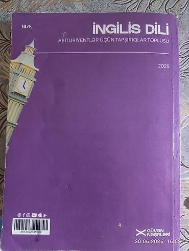 big bag: Məhsul: “İngilis dili – Abituriyentlər üçün tapşırıqlar toplusu” — 2