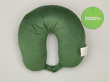 garnki: Poduszka podróżna typu rogal – zielona, unisex - Ergonomiczny kształt — 2